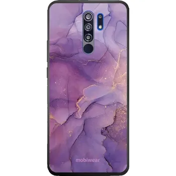 Pouzdro na mobilní telefon Lesklý kryt Mobiwear Glossy - Xiaomi Redmi 9 - G050G - Fialový mramor (Prémiové lesklé pouzdro, obal, kryt Mobiwear Glossy na mobil Xiaomi Redmi 9 - G050G - Fialový mramor, materiál Plast + TPU silikon - krytí po všech stranách, neošoupatelný potisk, tenk