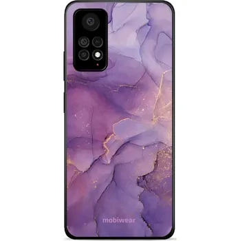 Pouzdro na mobilní telefon Lesklý kryt Mobiwear Glossy - Xiaomi Redmi Note 11 Pro 5G - G050G - Fialový mramor (Prémiové lesklé pouzdro, obal, kryt Mobiwear Glossy na mobil Xiaomi Redmi Note 11 Pro 5G - G050G - Fialový mramor, materiál Plast + TPU silikon - krytí po všech stranách,)