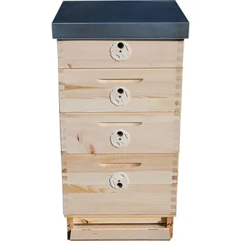 Úl Optimal 1 vysoký a 3 nízké nástavky přírodní Úl Optimal 1 vysoký a 3 nízké nástavky přírodní