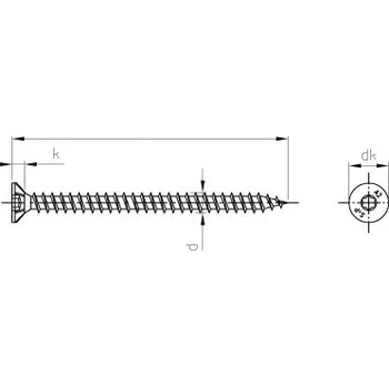 Spojovací materiál Nerezový vrut Art. 9047 A4 3,5X30 TX15