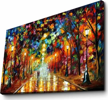 Obraz ASIR Reprodukce obrazu 70 x 45 cm Leonid Afremov Večerní promenáda