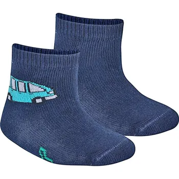 Kojenecké vzorované ponožky WOLA AUTOBUS modré Velikost: 12-14