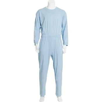 Dámský overall Overal pro pacienty dlouhý se zipem na zádech a na nohavicích Velikost: S, Barva: Světle modrá