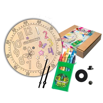 Hodiny Továrna na čas Set k výrobě nástěnných hodin s motýlky CLOCKODILE CREATIVE Butterflies