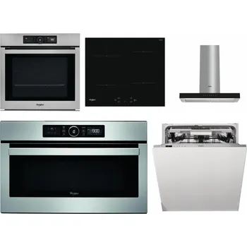 Set domácích spotřebičů WHIRLPOOL AKZ9 9480 IX + WHIRLPOOL WS Q2760 BF + WHIRLPOOL WHBS 62F LT K + WHIRLPOOL ABSOLUTE AMW 730 IX + WHIRLPOOL WIO 3O540 PELG