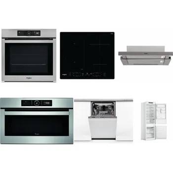 Set domácích spotřebičů WHIRLPOOL AKZ9 9480 IX + WHIRLPOOL WL B8160 NE + WHIRLPOOL AKR 5390/1 IX + WHIRLPOOL ABSOLUTE AMW 730 IX + WHIRLPOOL WSIO 3O34 PFE X + WHIRLPOOL WHC18 T311