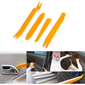 Sada nářadí Demontážní nástroje na palubní desku a čalounění - 4ks (Sada nástrojů pro šetrné rozebrání palubních desek, čalounění a jiných dílů vozidel.)