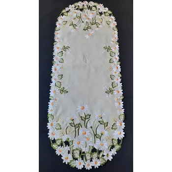 ubrus UBRUS * UBRUSY 110 x 44 vyšívaný * Kopretina