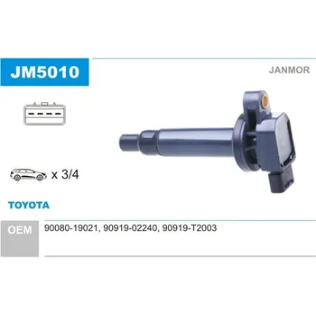Zapalovací cívka Zapalovací cívka, , 9008019021, 9091902240, 90919T2003, JANMOR, JM5010