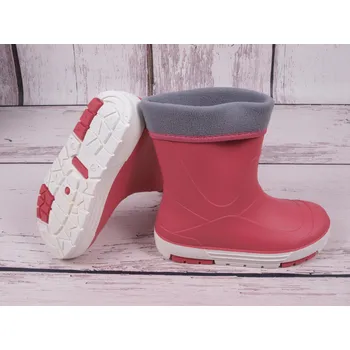 Dívčí bačkory Holínky gumáky Camminare Bimbo růžové zateplené vyjímatelnou vložkou velikost: 30/31