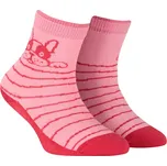 Dívčí ponožky WOLA PES, PROUŽKY růžové Velikost: 33-35