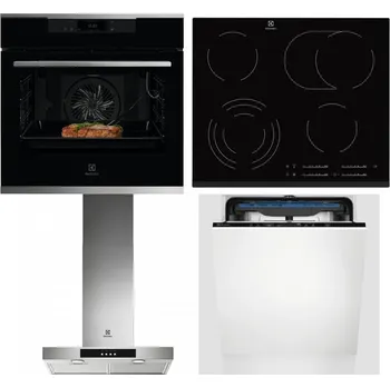Set domácích spotřebičů ELECTROLUX KOEBP39X + ELECTROLUX EHF6547FXK + ELECTROLUX LFT426X + ELECTROLUX EES48200L