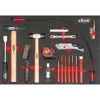 Autodílna Meißel + průbojník-sada, , VIGOR, V4511