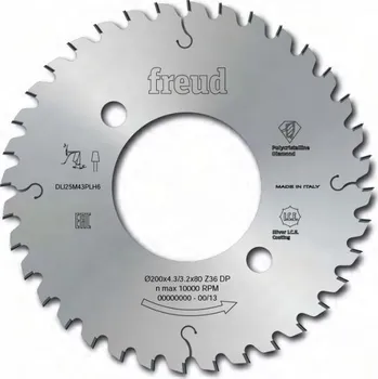 Pilový kotouč FREUD Předřezový kotouč DIA 200x4,3-5,1/3,2x80 z36 kónický DLI25M43PLH4