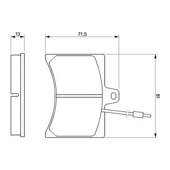 Brzdová destička Sada brzdových destiček, kotoučová brzda, , BOSCH, 0 986 465 941