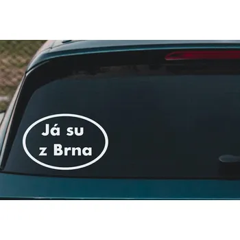 Samolepící dekorace Lepy.cz Samolepka na auto Su z Brna Velikost (šířka x výška): 15x10cm, Barevná varianta: Světle modrá
