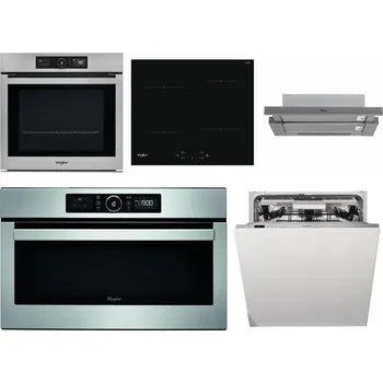 Set domácích spotřebičů WHIRLPOOL AKZ9 9480 IX + WHIRLPOOL WS Q2760 BF + WHIRLPOOL AKR 749/1 IX + WHIRLPOOL ABSOLUTE AMW 730 IX + WHIRLPOOL WIO 3T133 PLE
