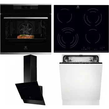 Set domácích spotřebičů ELECTROLUX KOEBP39X + ELECTROLUX EHF6343FOK + ELECTROLUX LFV616K + ELECTROLUX EEA27200L