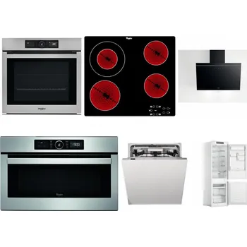 Set domácích spotřebičů WHIRLPOOL AKZ9 9480 IX + WHIRLPOOL AKT 8130/NE + WHIRLPOOL AKR 62F LT K + WHIRLPOOL ABSOLUTE AMW 730 IX + WHIRLPOOL WIO 3T133 PLE + WHIRLPOOL WHC18 T311