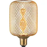 Paulmann 29084 Zyl Helix, mosazná dekorativní drátěná žárovka E27 3,5W 1800K, průměr 10cm