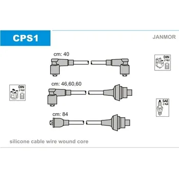 Zapalovací kabel Sada kabelů pro zapalování, , JANMOR, CPS1