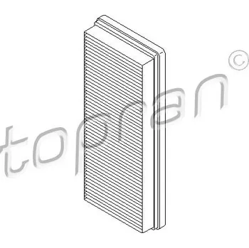 Vzduchový filtr Vzduchový filtr, , 0010940301, A0010940301, TOPRAN, 407 918