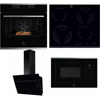 Set domácích spotřebičů ELECTROLUX KOEBP39X + ELECTROLUX EHF6343FOK + ELECTROLUX LFV316K + ELECTROLUX LMS4253TMX