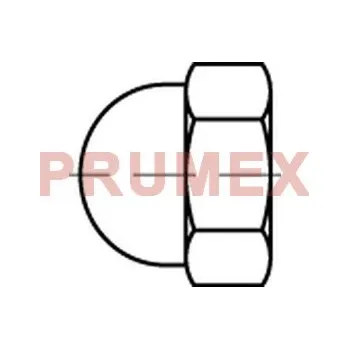 Šroub Krytka klobouková pro šestihran M4 PVC černá s=7 mm