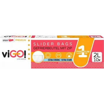 Sáček na potraviny Sáček/sáček se zipem, 2l, 10ks KLC