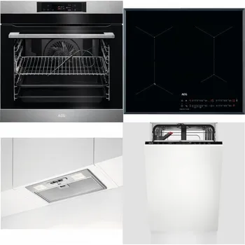 Set domácích spotřebičů AEG BPK742380M + AEG Mastery SenseFry IAE64431FB + AEG DGB3523S + AEG Mastery GlassCare FSE73407P