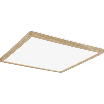 Svítidlo Paulmann 71035 Atria Shine, stropní svítidlo s korónou, 16W LED 4000K, 29,3x29,3cm, dřevěný vzhled, IP44