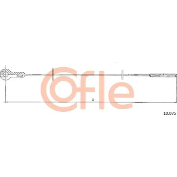 Lanko parkovací brzdy Lanko plynu, , 211721555C, COFLE, 10.075