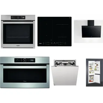 Set domácích spotřebičů WHIRLPOOL AKZ9 9480 IX + WHIRLPOOL WL B8160 NE + WHIRLPOOL AKR 62F LT K + WHIRLPOOL ABSOLUTE AMW 730 IX + WHIRLPOOL WIO 3T133 PLE + WHIRLPOOL ART 65031
