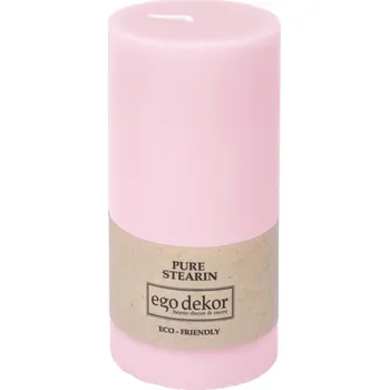 Svíčka Růžová svíčka Eco candles by Ego dekor Friendly, doba hoření 50 h ID_1352059