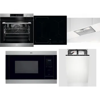 Set domácích spotřebičů AEG BSK792380M + AEG Mastery Bridge IKE64441IB + AEG DGB3523S + AEG Mastery MSB2547D-M + AEG Mastery GlassCare FSE73407P