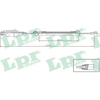 Spojkové lanko Tazne lanko, ovladani spojky, , 7700736293, 7700747426, LPR, C0237C
