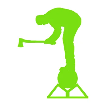 Samolepící dekorace SAMOLEPKA Dřevorubec 004 levá sekera (04 - zelená kawasaki) NA AUTO, NÁLEPKA, FÓLIE, POLEP, TUNING, VLASTNÍ TEXT, TISK, AUTOSAMOLEPKY.cz, POLEPY, OBRÁZEK, LOGO, SAMOLEPKY