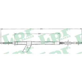 Lanko parkovací brzdy Tažné lanko, parkovací brzda, , 3640005B10, LPR, C0486B