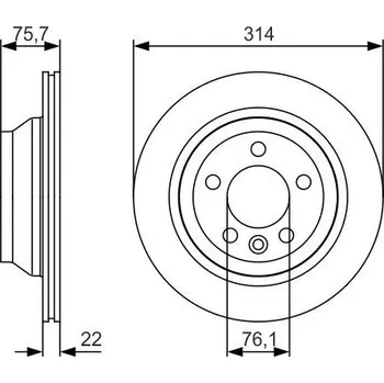 Brzdový kotouč Brzdový kotouč, , 7L6615601E, 7L6615601G, BOSCH, 0 986 479 S54