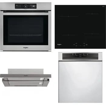Set domácích spotřebičů WHIRLPOOL AKZ9 9480 IX + WHIRLPOOL WS Q2760 BF + WHIRLPOOL AKR 5390/1 IX + WHIRLPOOL WBC 3C34 PF X