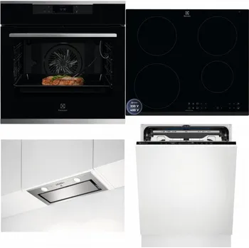 Set domácích spotřebičů ELECTROLUX KOEBP39X + ELECTROLUX LIR60433B + ELECTROLUX LFG716X + ELECTROLUX EEM69410L