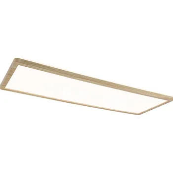 Paulmann 71031 Atria Shine, stropní svítidlo s korónou, 22W LED 3000K, 58x20cm, dřevěný vzhled, IP44