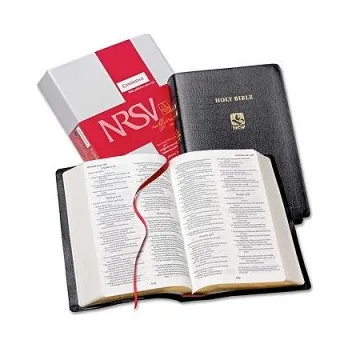 Populárně naučná literatura pro dospělé NRSV Popular Text Bible with Apocrypha, Black French Morocco Leather, NR533:TA – (EN)