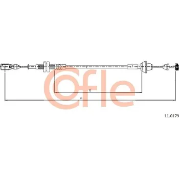 Lanko parkovací brzdy Lanko plynu, , 7317419, COFLE, 11.0179