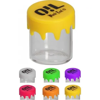 Termobox Weed Star Schovka skleněná s víčkem 7ml Black Leaf