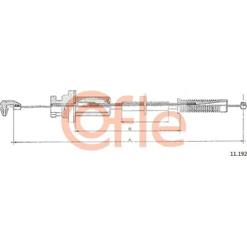 Lanko parkovací brzdy Lanko plynu, , 162909, COFLE, 11.192
