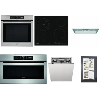 Set domácích spotřebičů WHIRLPOOL AKZ9 9480 IX + WHIRLPOOL AKT 8900 BA + WHIRLPOOL AKR 650/1 IX + WHIRLPOOL ABSOLUTE AMW 730 IX + WHIRLPOOL WIO 3O540 PELG + WHIRLPOOL ART 65031