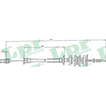 Spojkové lanko Tazne lanko, ovladani spojky, , 215085, LPR, C0144C