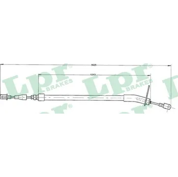 Lanko parkovací brzdy Tažné lanko, parkovací brzda, , 1234200585, LPR, C0410B