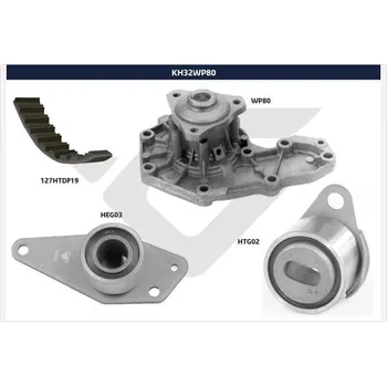 Rozvod motoru Vodni pumpa + sada ozubeneho remene, , HUTCHINSON, KH 32WP80
